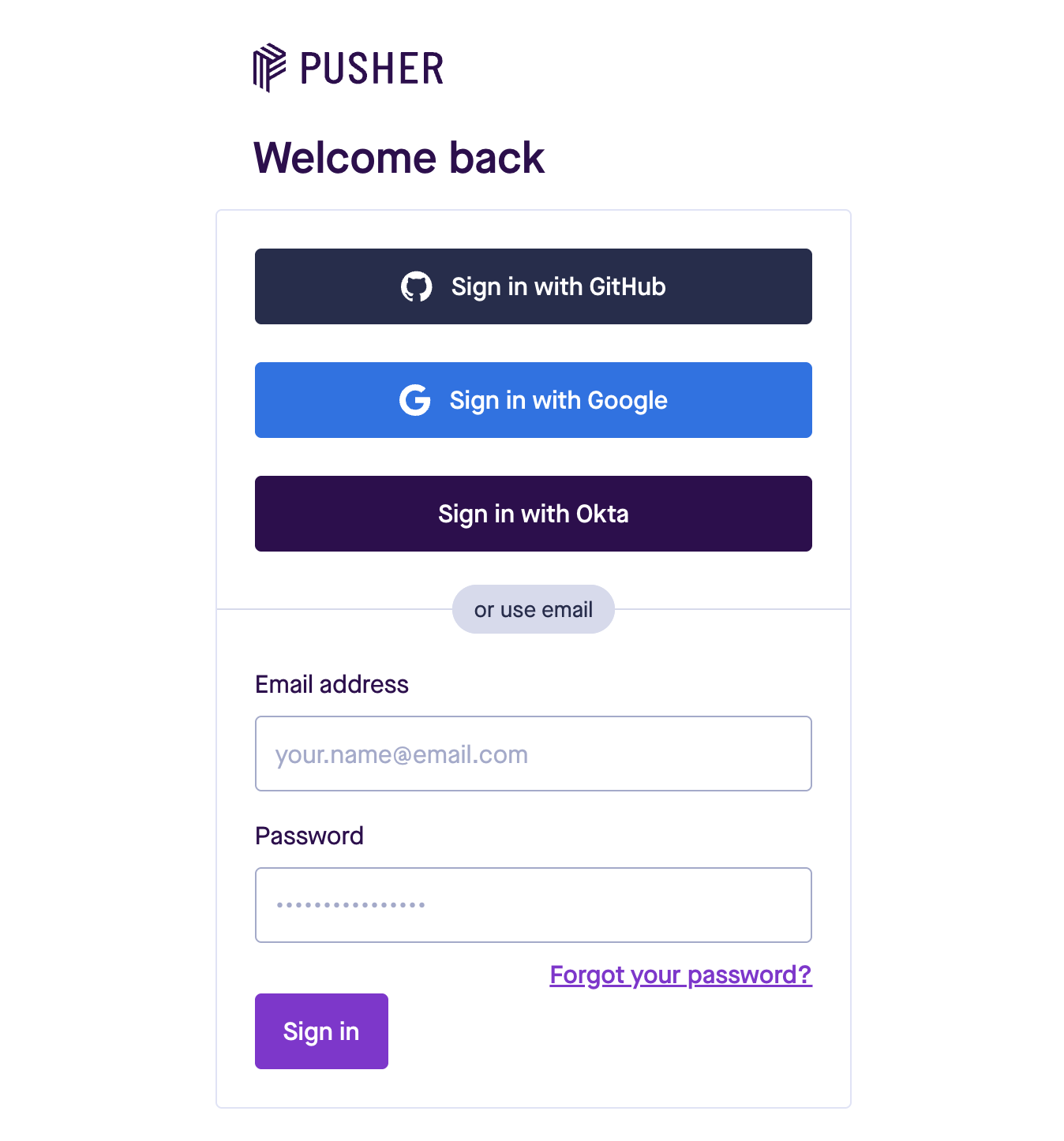 Okta SSO Login Button